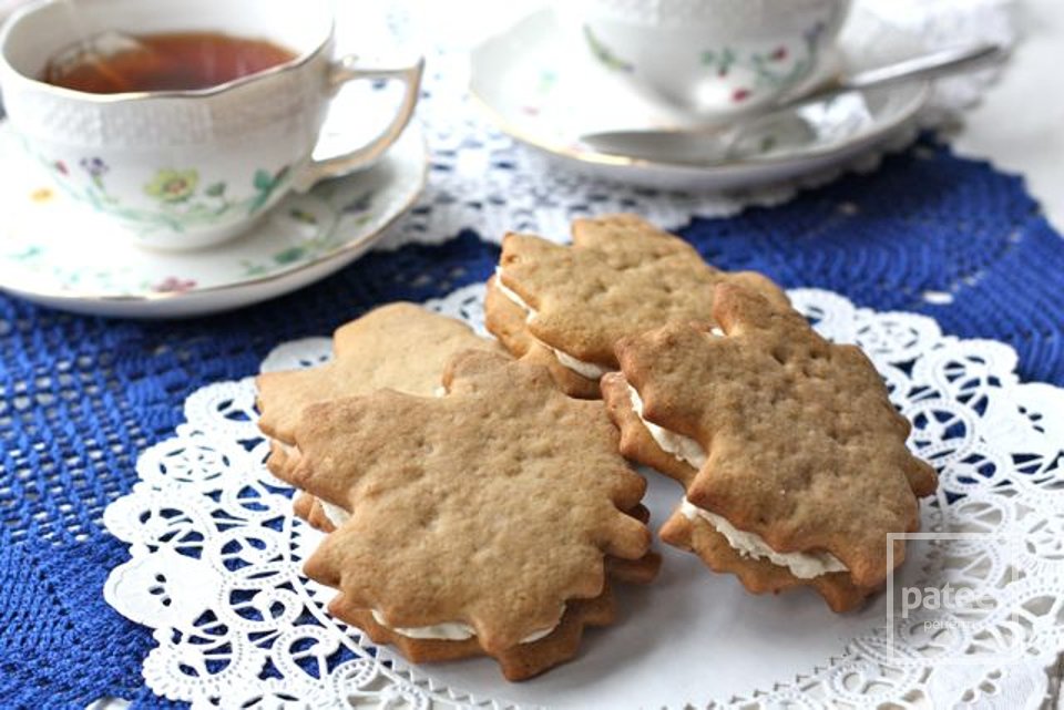 Кленовое печенье-сэндвичи с орехами - Шаг 4