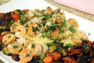 Лимонные креветки