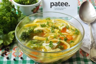 Суп с яичными блинчиками