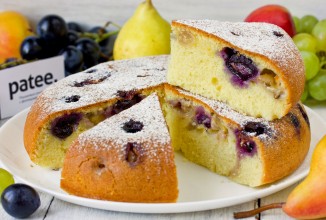 Пирог с виноградом на оливковом масле в мультиварке