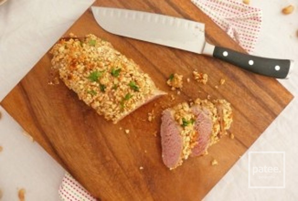 Свиная вырезка в ореховой панировке - Шаг 13