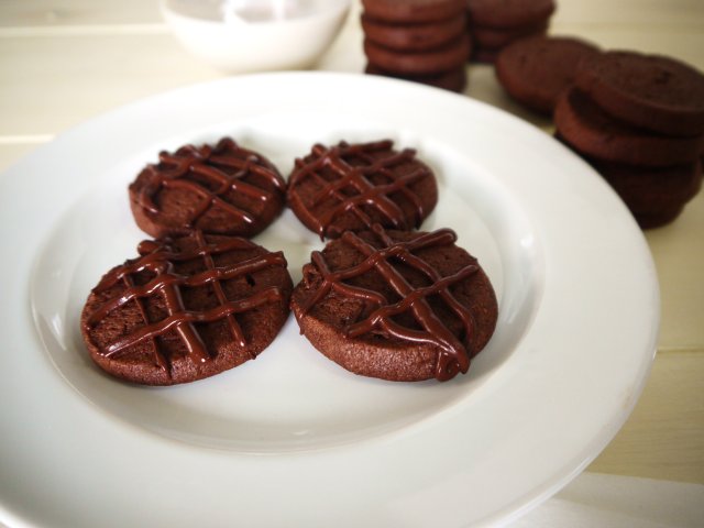 Шоколадно-мятное печенье