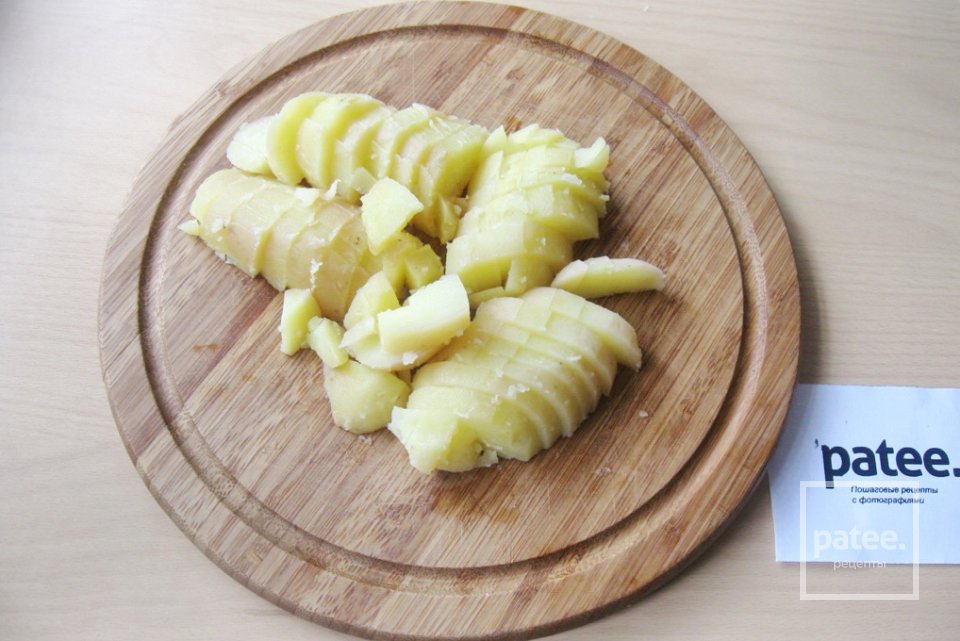 Салат из индейки с сыром и зеленым горошком - Шаг 13