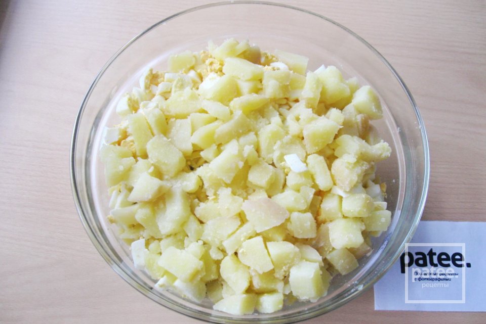 Салат из индейки с сыром и зеленым горошком - Шаг 14