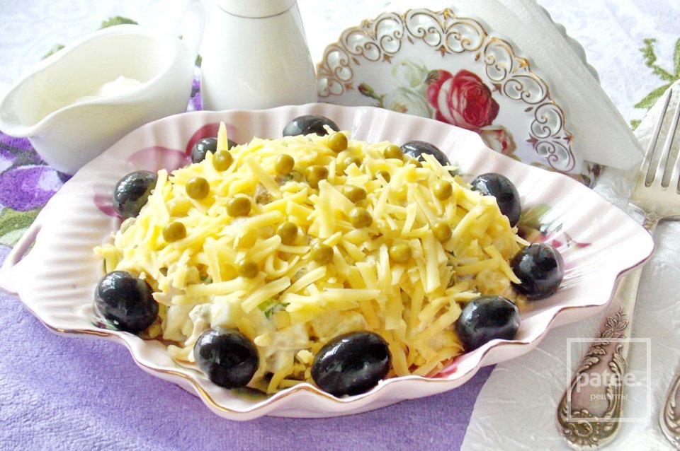 Салат из индейки с сыром и зеленым горошком - Шаг 18