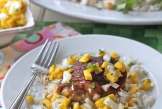 Куриные окорочка с сальсой по-полинезийски