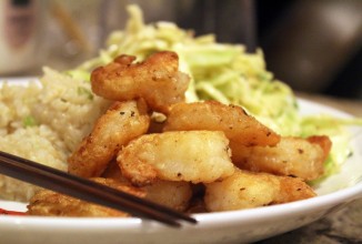 Жареные креветки