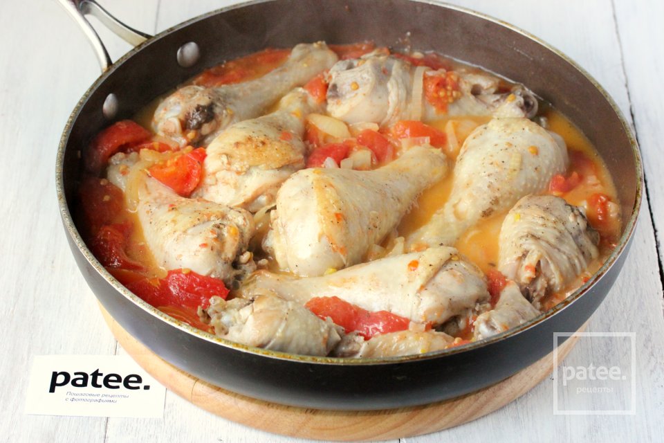 Курица с нутом в томатном соусе - Шаг 11