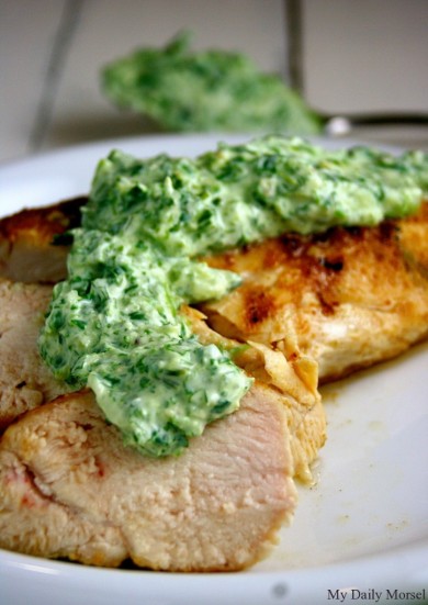 Жареная курица с мятным чатни - Шаг 11