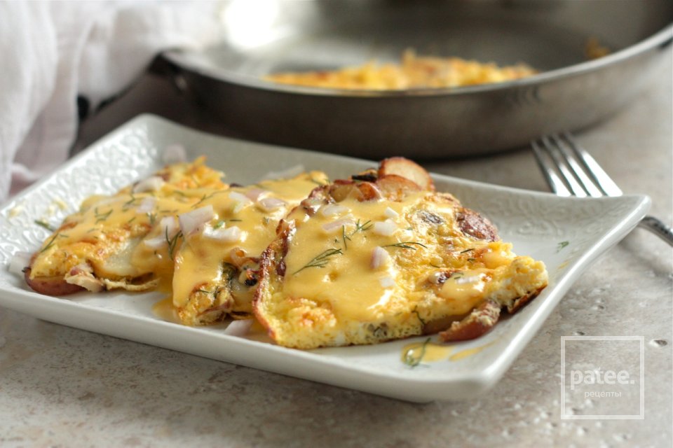 Картофельная фриттата с голландским сырным соусом - Шаг 16