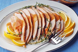 Лимонная индейка с лимонным соусом