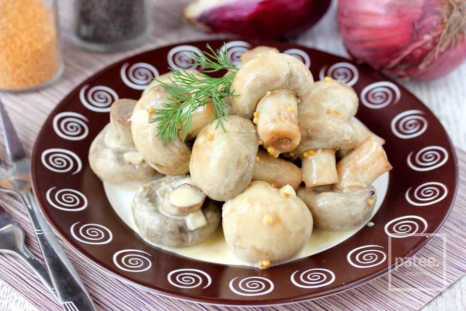 Шампиньоны в медово-горчичном маринаде - Шаг 13