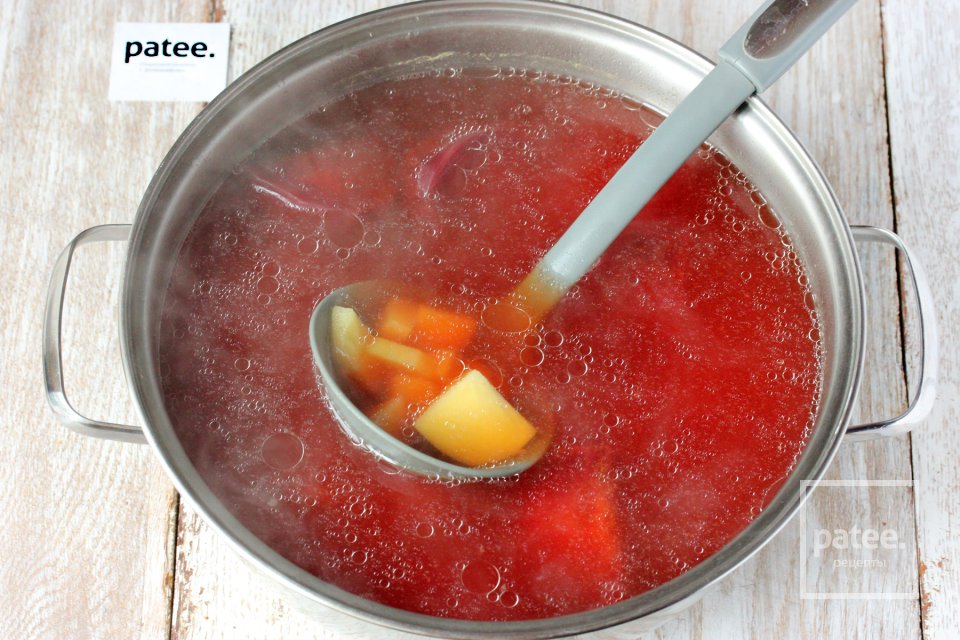 Борщ со свиным языком - Шаг 6