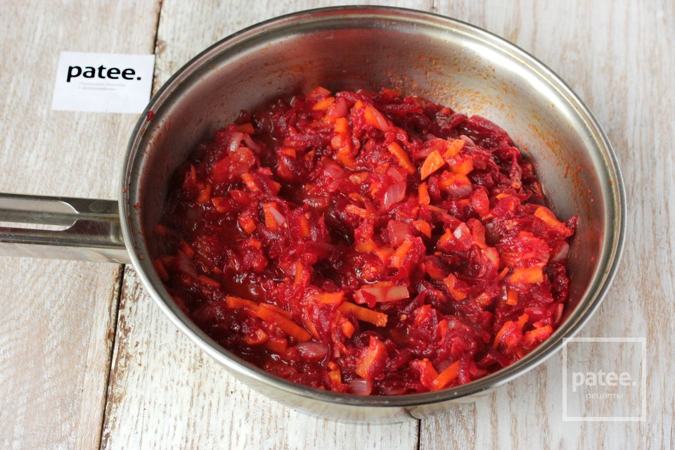 Борщ со свиным языком - Шаг 15