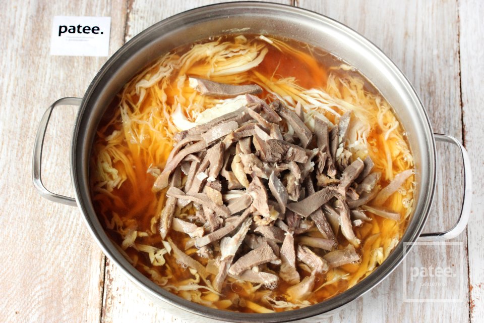 Борщ со свиным языком - Шаг 18