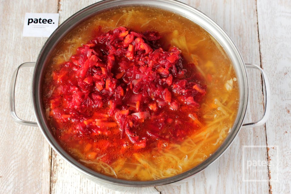 Борщ со свиным языком - Шаг 20