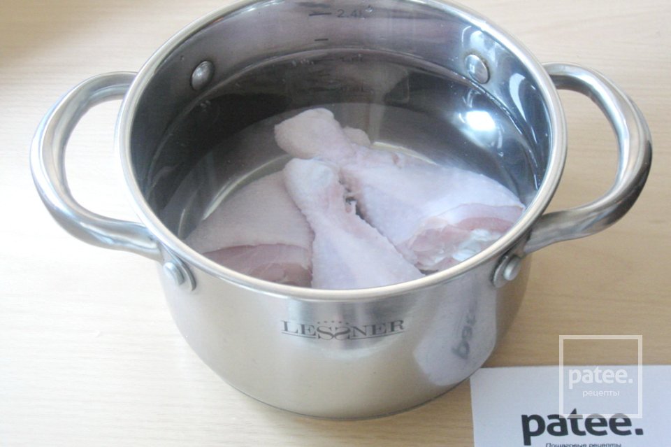 Суп  с курицей, сливками и грибами - Шаг 2