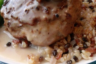 Котлеты из индейки с грибами