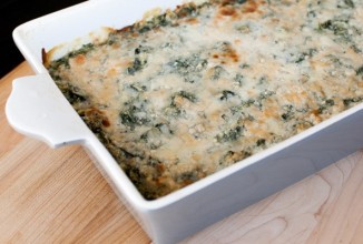 Гратен со шпинатом