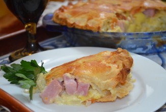 Пирог с ветчиной и артишоками