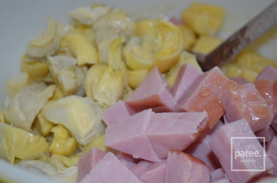 Пирог с ветчиной и артишоками - Шаг 15