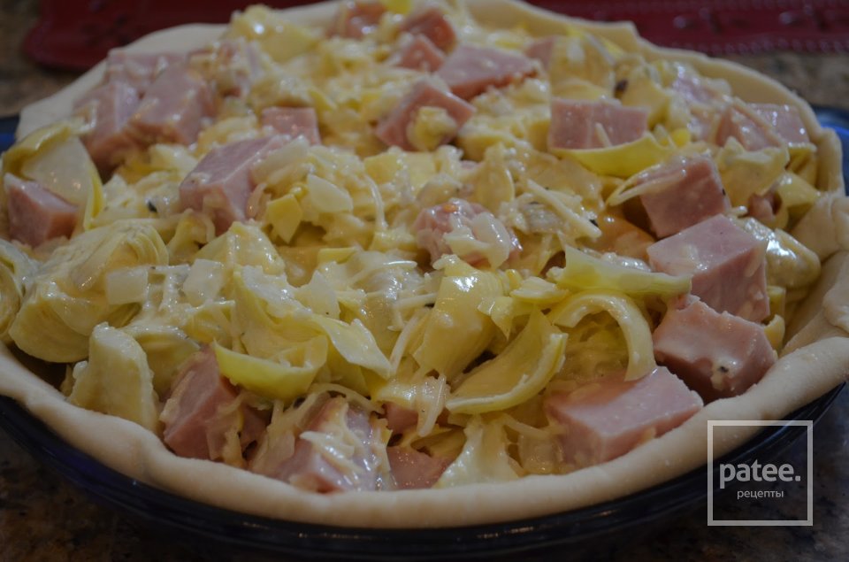 Пирог с ветчиной и артишоками - Шаг 19