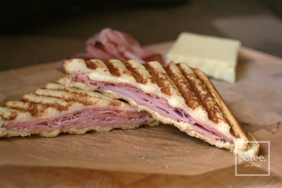 Панини с сыром и ветчиной - Шаг 7