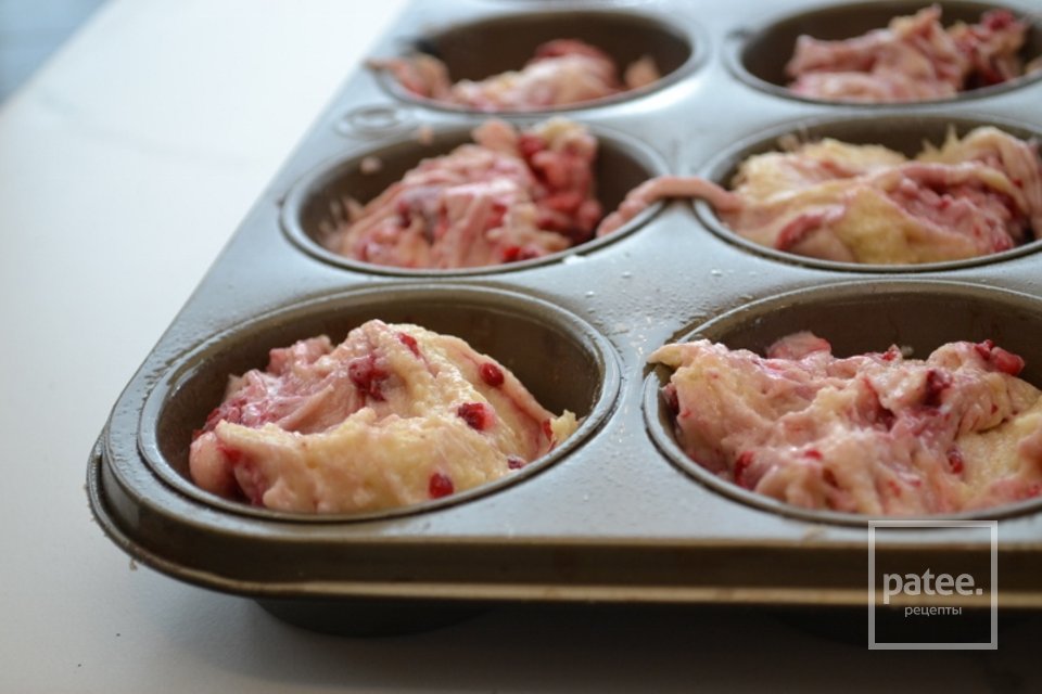 Малиновые кексы - Шаг 7