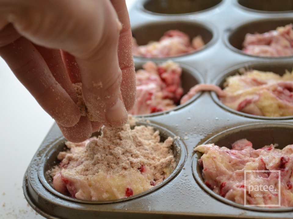 Малиновые кексы - Шаг 8