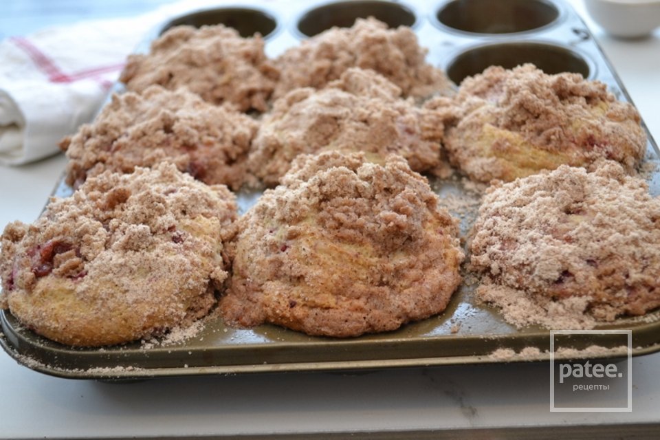 Малиновые кексы - Шаг 9