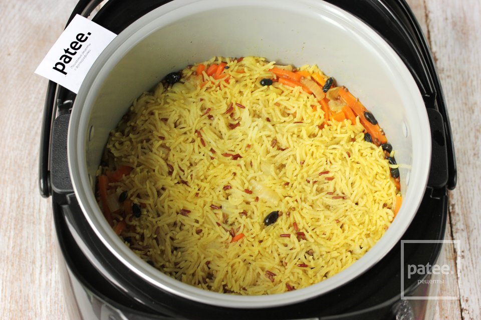 Плов с сердцем в мультиварке - Шаг 16