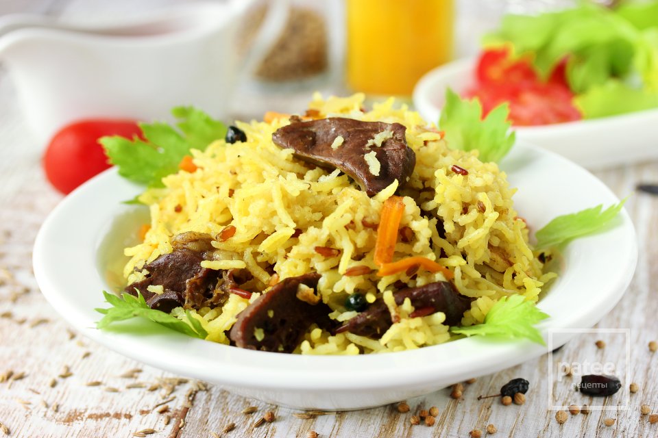 Плов с сердцем в мультиварке - Шаг 18