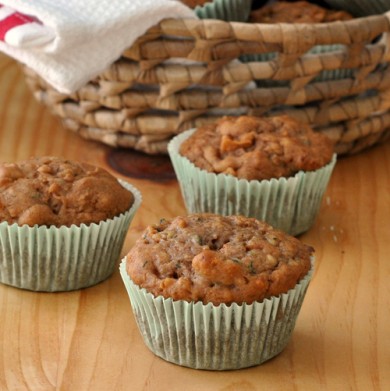 Яблочные кексы с цуккини и орехами - Шаг 14