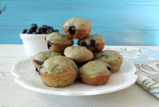 Чернично-апельсиновые кексы