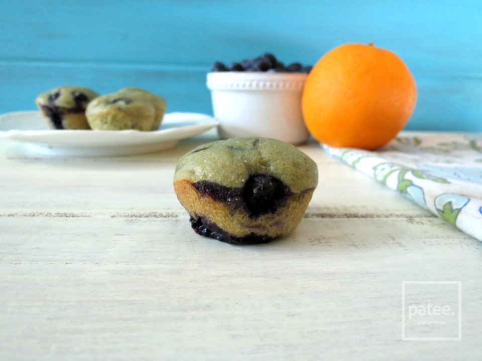 Чернично-апельсиновые кексы - Шаг 5