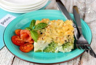 Запеканка из цветной капусты и брокколи