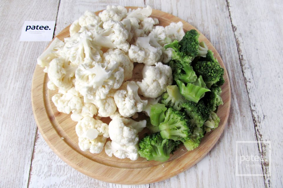 Запеканка из цветной капусты и брокколи - Шаг 2