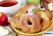 Яблочные кольца в пивном кляре