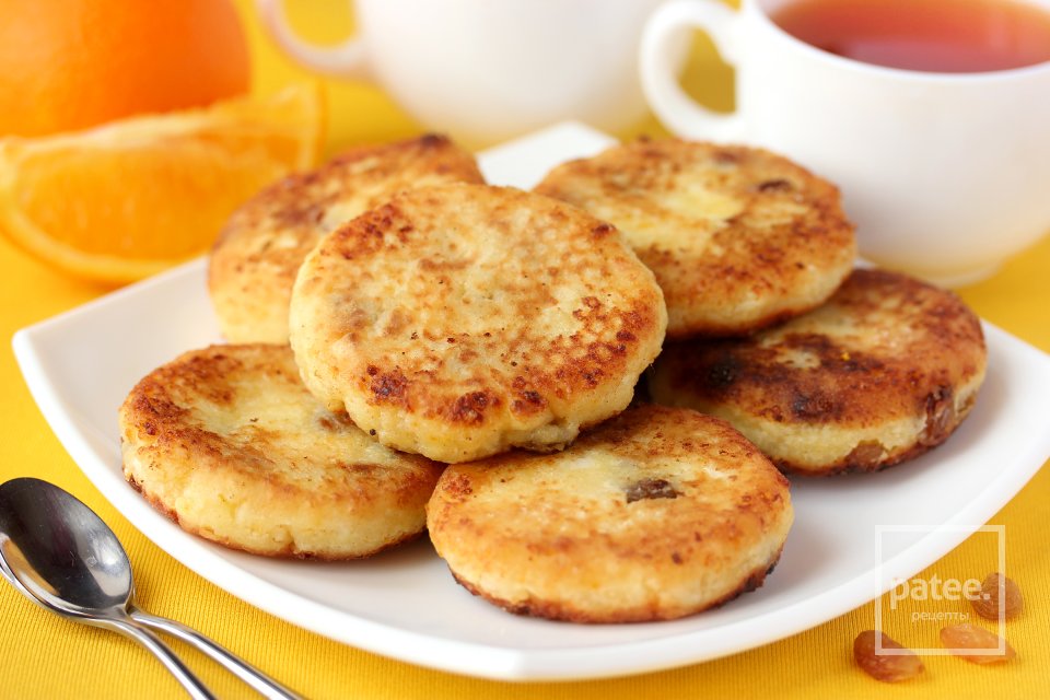 Апельсиновые сырники с изюмом - Шаг 14