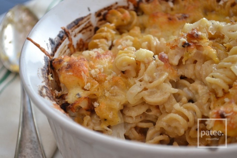 Запеканка из пасты с сыром и цветной капустой - Шаг 7