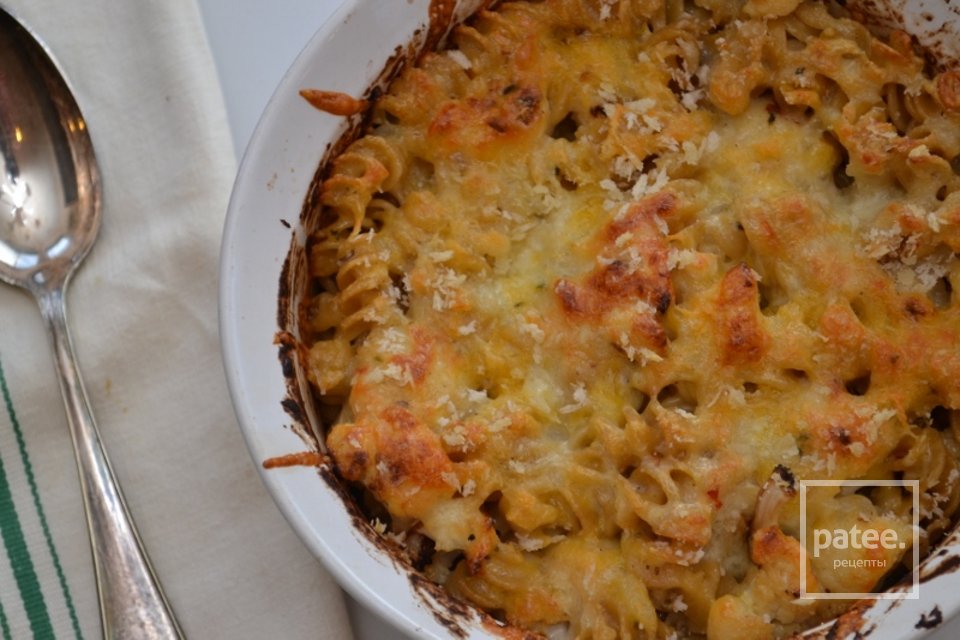 Запеканка из пасты с сыром и цветной капустой - Шаг 9