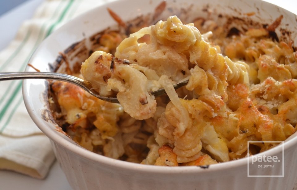 Запеканка из пасты с сыром и цветной капустой - Шаг 13