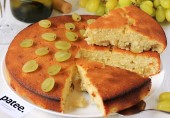 Винный пирог с виноградом