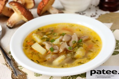 Рецепт Грибной суп с маслятами
