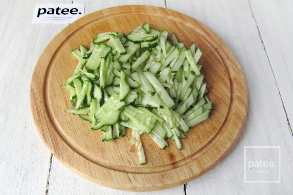 Салат с мясом и краснокочанной капустой - Шаг 4