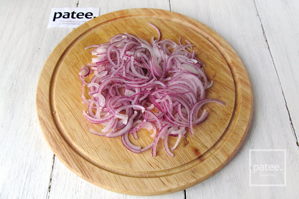 Салат с мясом и краснокочанной капустой - Шаг 3