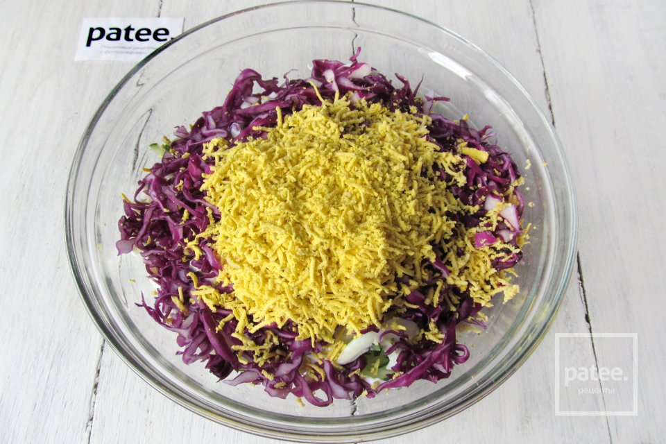 Салат с мясом и краснокочанной капустой - Шаг 12