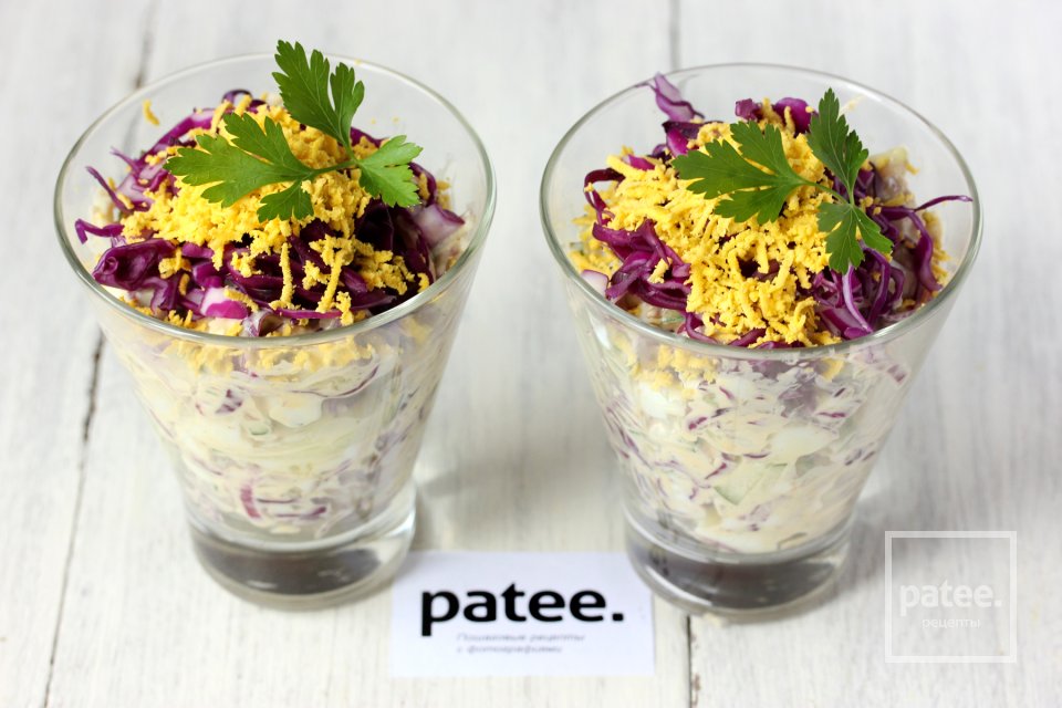 Салат с мясом и краснокочанной капустой - Шаг 16