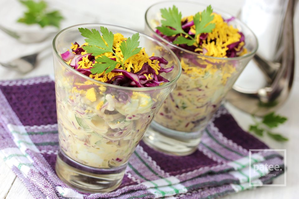 Салат с мясом и краснокочанной капустой - Шаг 17