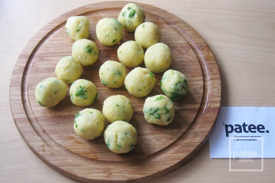 Суп из индейки с кукурузными шариками - Шаг 17